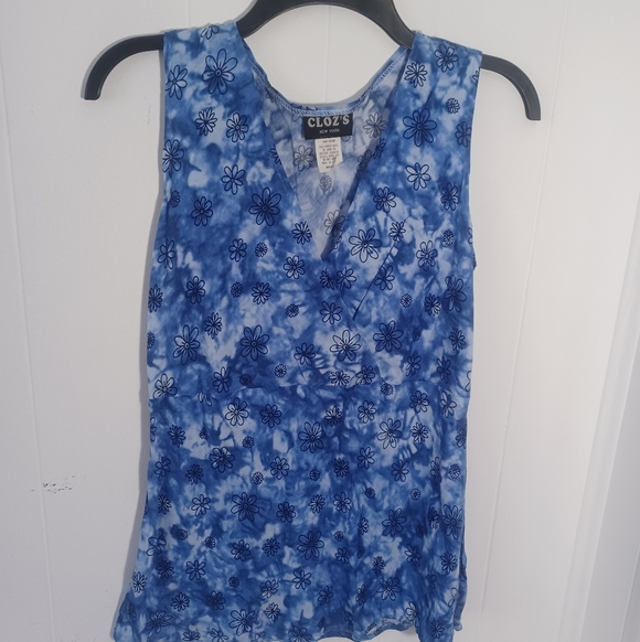 Cloz's Tops - Vintage Tie-Dye Flower Tank